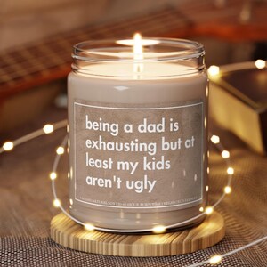 Funny Dad Gift Fathers Day Gift Daughter, Gag Gifts for Dad, Funny Candle for Dad, Father&#39;s Day Gift from Wife, Bonus Dad Gifts for Husband