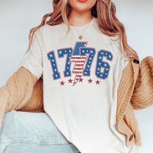 1776 America 4th of July Shirt, 1776 Shirt, USA Shirt, Patriotic Shirt, Comfort Colors® Tee, Independence Day Tee, Red White And Blue Shirt