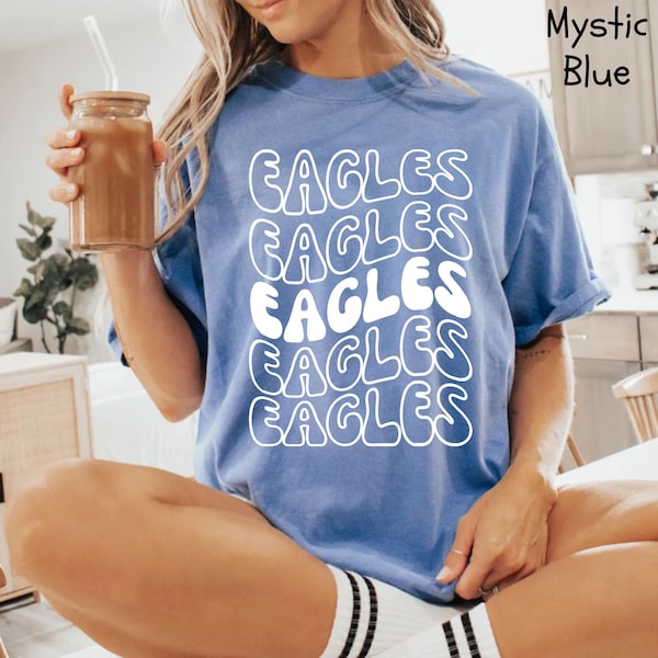 Custom Mascot Shirt, School Team Shirt, School Logo Shirt Team Mascot Shirt, School Tee School Spirit Shirt, Game Day Shirt Comfort Colors®