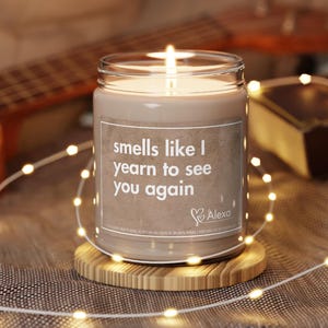 Miss You Gifts Long Distance Gift For Boyfriend Funny Candle Long Distance Couple Gift Birthday Gift for Her Valentines Day Friendship Gift