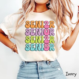 Senior Class of 2025 Shirt, Senior 2025 Shirt, Comfort Colors® Retro Senior Shirt, Senior Class Gift, Graduation Gift, High School Graduate
