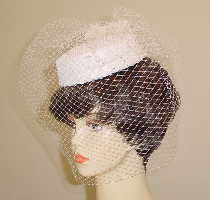 Elegant Alencon Lace Pillbox Wedding Hat Made to Order Ships Etsy