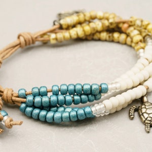 Leather Beaded Bracelet CDB 73