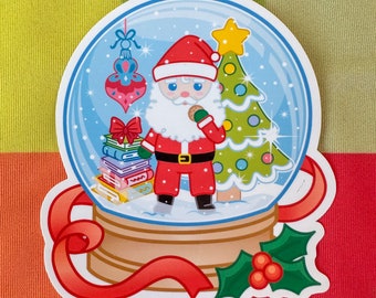 Christmas Snow Globe - Vinyl Sticker