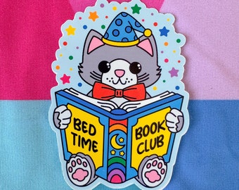 Bedtime Book Club - Vinyl Sticker