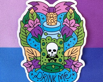 Drink Me - Poison - Vinyl Sticker