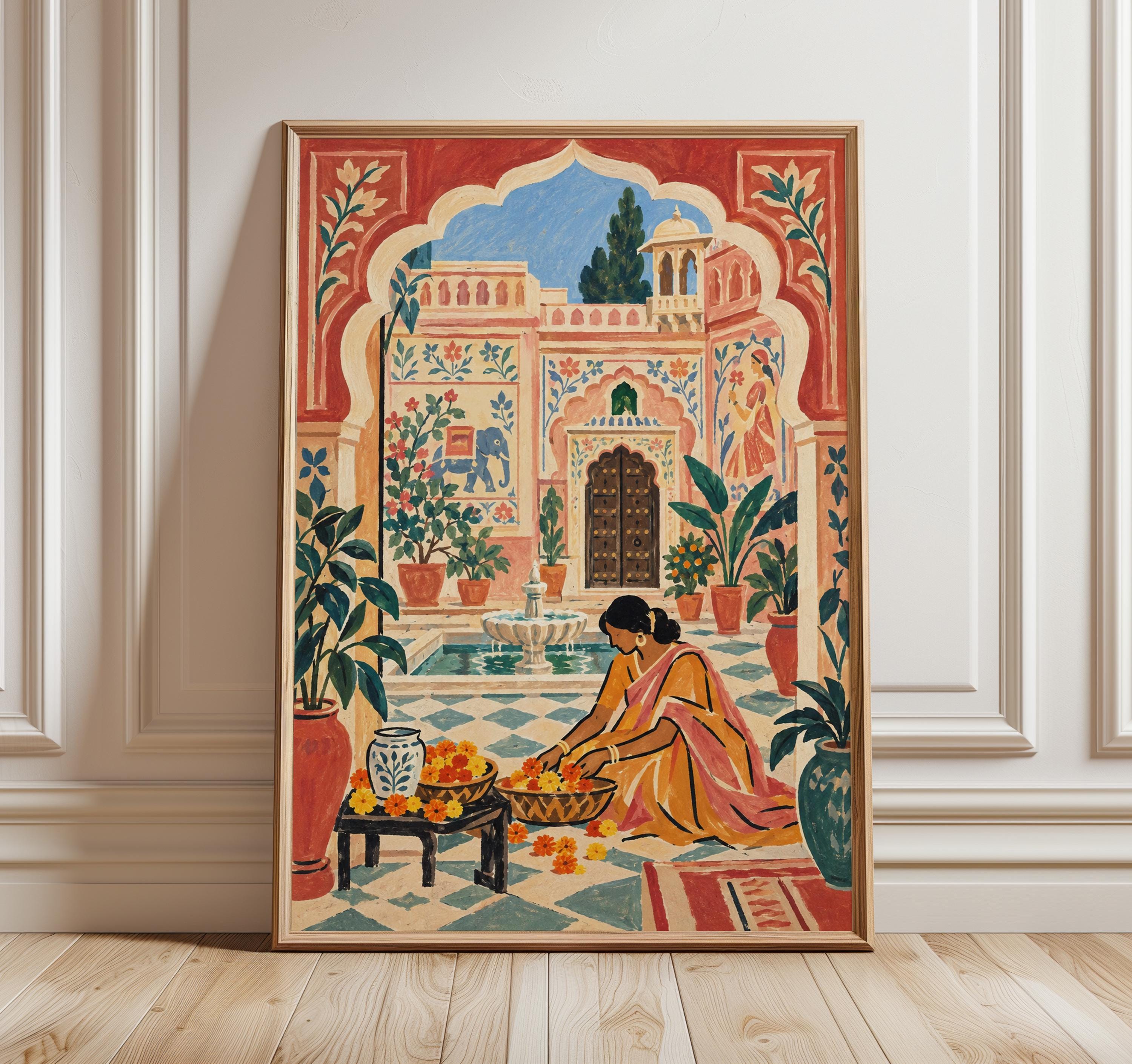 Indowestern Art Work - Etsy UK