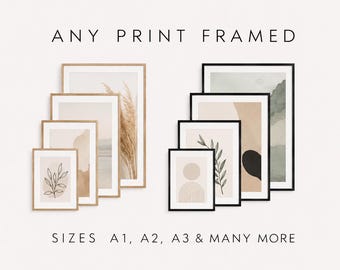 Wood Framed Art Prints: Custom Artwork Framing