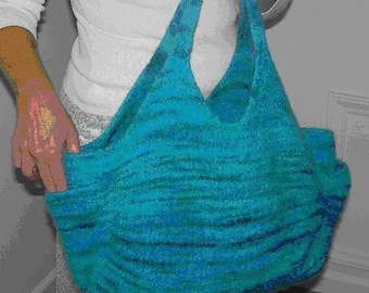 The Carpetbagger Hand Knit Felted Purse Pattern PDF