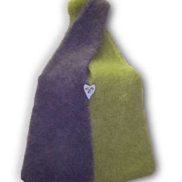 Kati Cross-over Hand Knit Felted Bag Pattern PDF