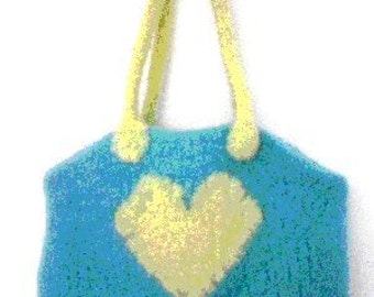 The Heart in Hand Knit Felted Purse Pattern PDF