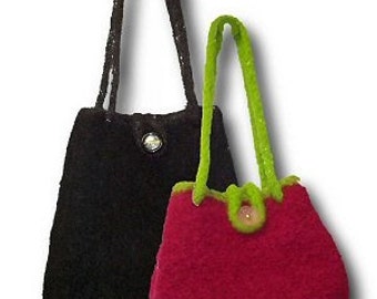 The Twice As Nice Hand Knit Felted Purse Pattern PDF