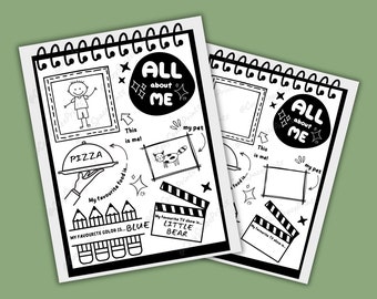 Werkblad Alles over mij | Eerste schooldagactiviteit (afdrukbare pdf)