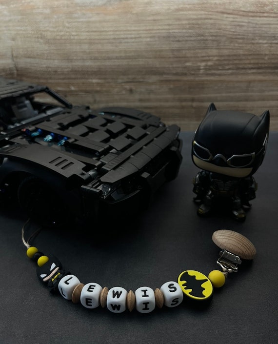 Buy Personalized Pacifier Clip Silicone Batman Model Online in