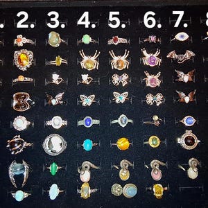 Radiant Adjustable Rings (A7/A8 Spins and F7 opens with a secret compartment) see video or message me for a better picture of your fav ring!