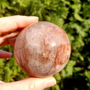 Beautiful Fire Quartz Sphere