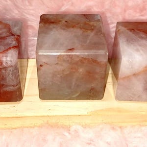 Gorgeous Fire Quartz Floating Cubes