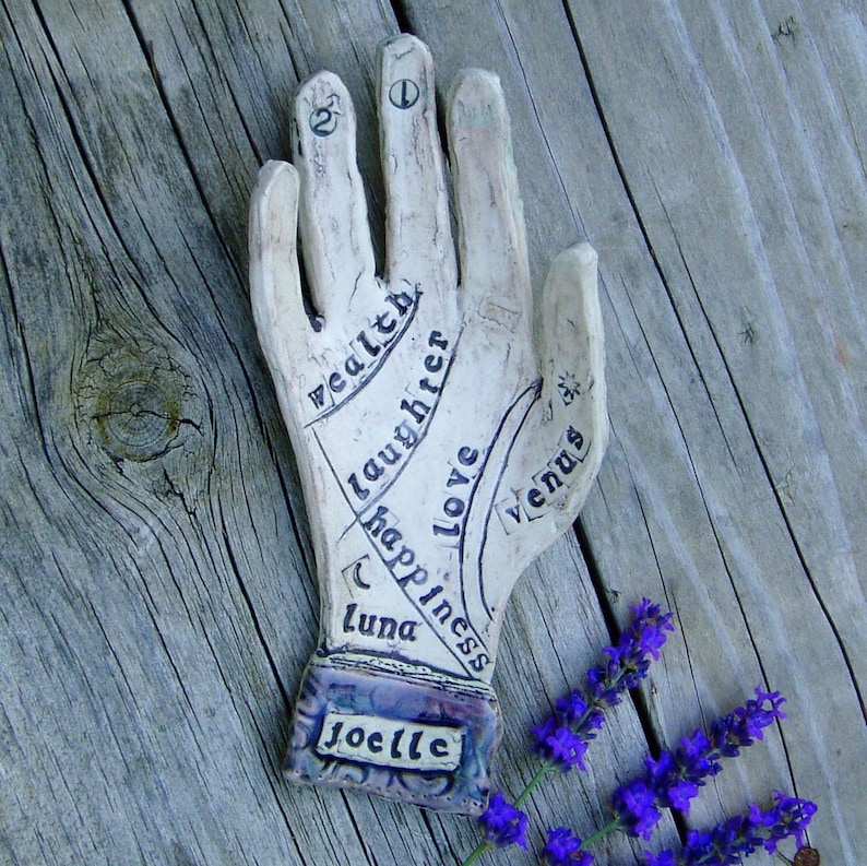 Astrology, Birthday, Fortune-telling Hand custom made to order image 1