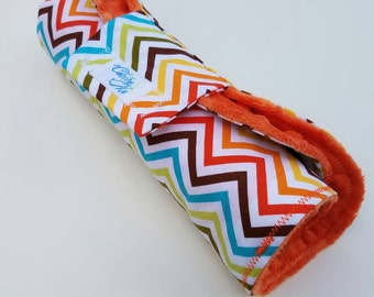 Rainbow Chevron Print Changing Pad Roll-Up (Gender Neutral)