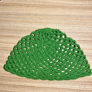 Bonnet en maille de coton au crochet, bonnet de toutes les couleurs, bonnet en résille, chapeau fait main, bonnet en résille image 8