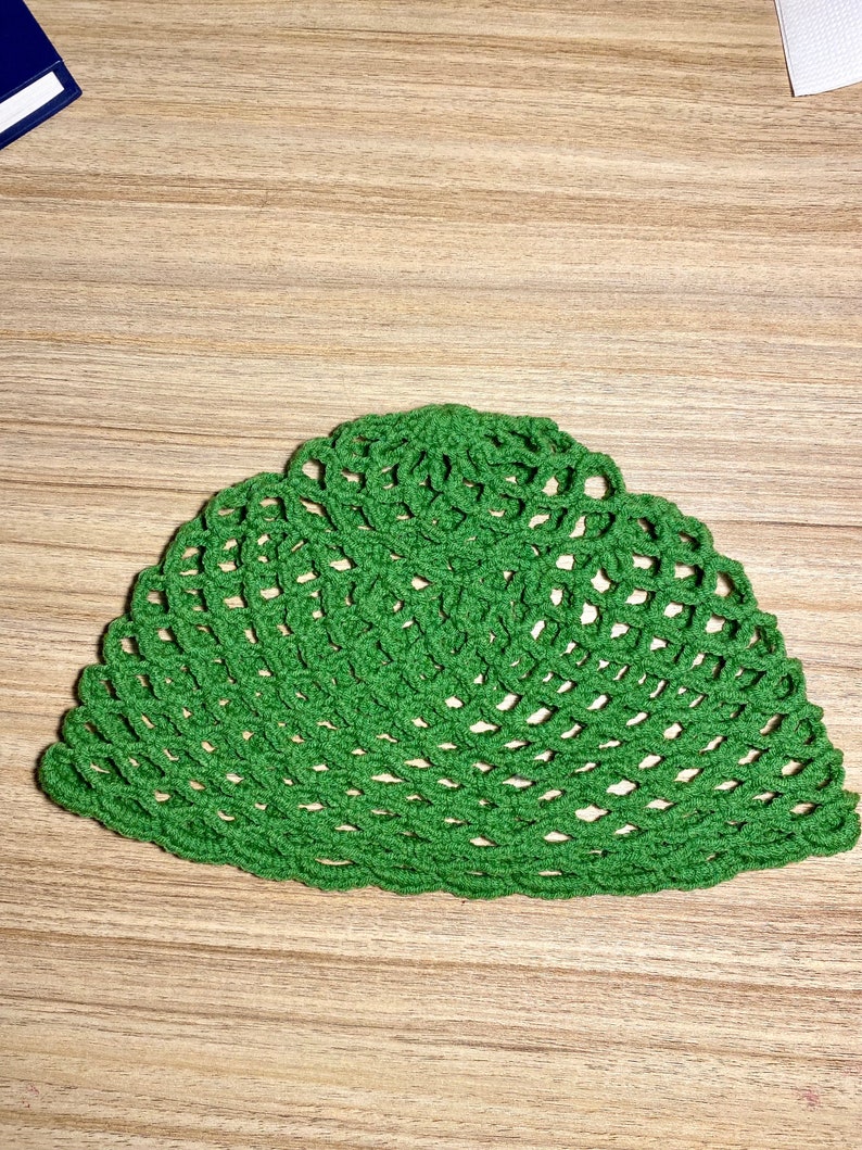 Bonnet en maille de coton au crochet, bonnet de toutes les couleurs, bonnet en résille, chapeau fait main, bonnet en résille image 8