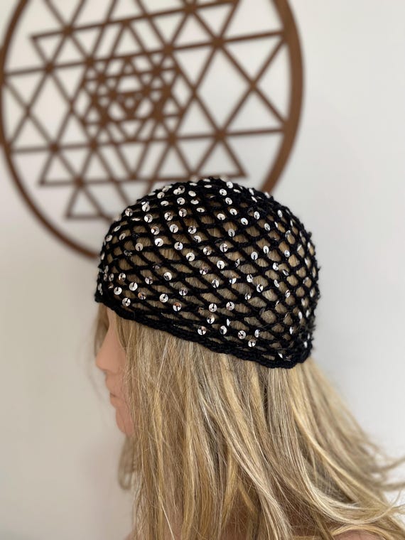 CFCL【MESH KNIT HAT】BLACK CFCL Black Mesh Knit Cap CFCL