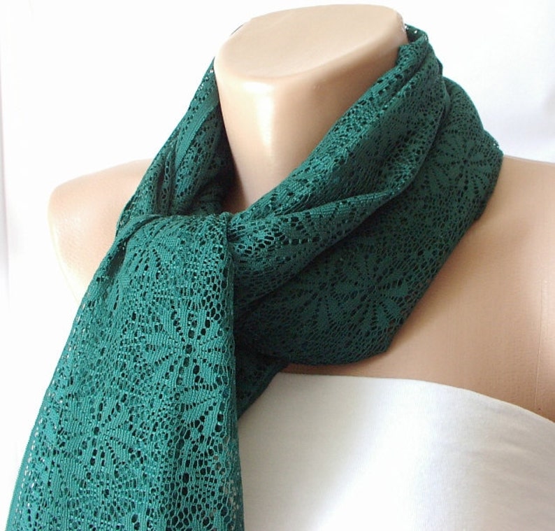 Emerald Green Tulle Shawl wrap scarf Christmas Gift Etsy