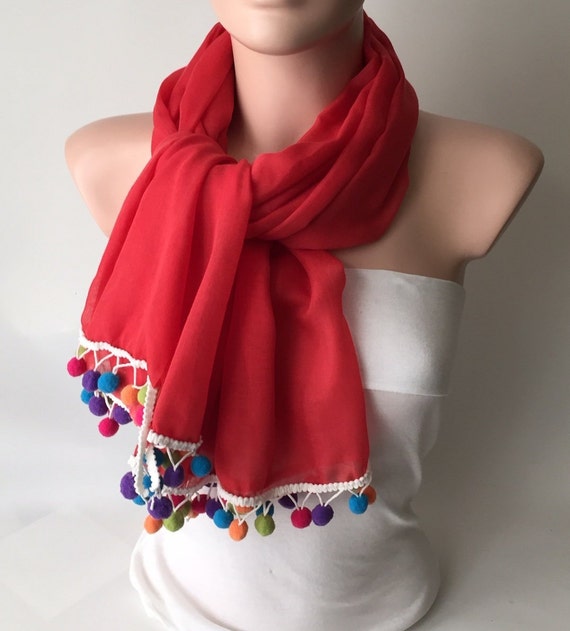 red scarf cotton