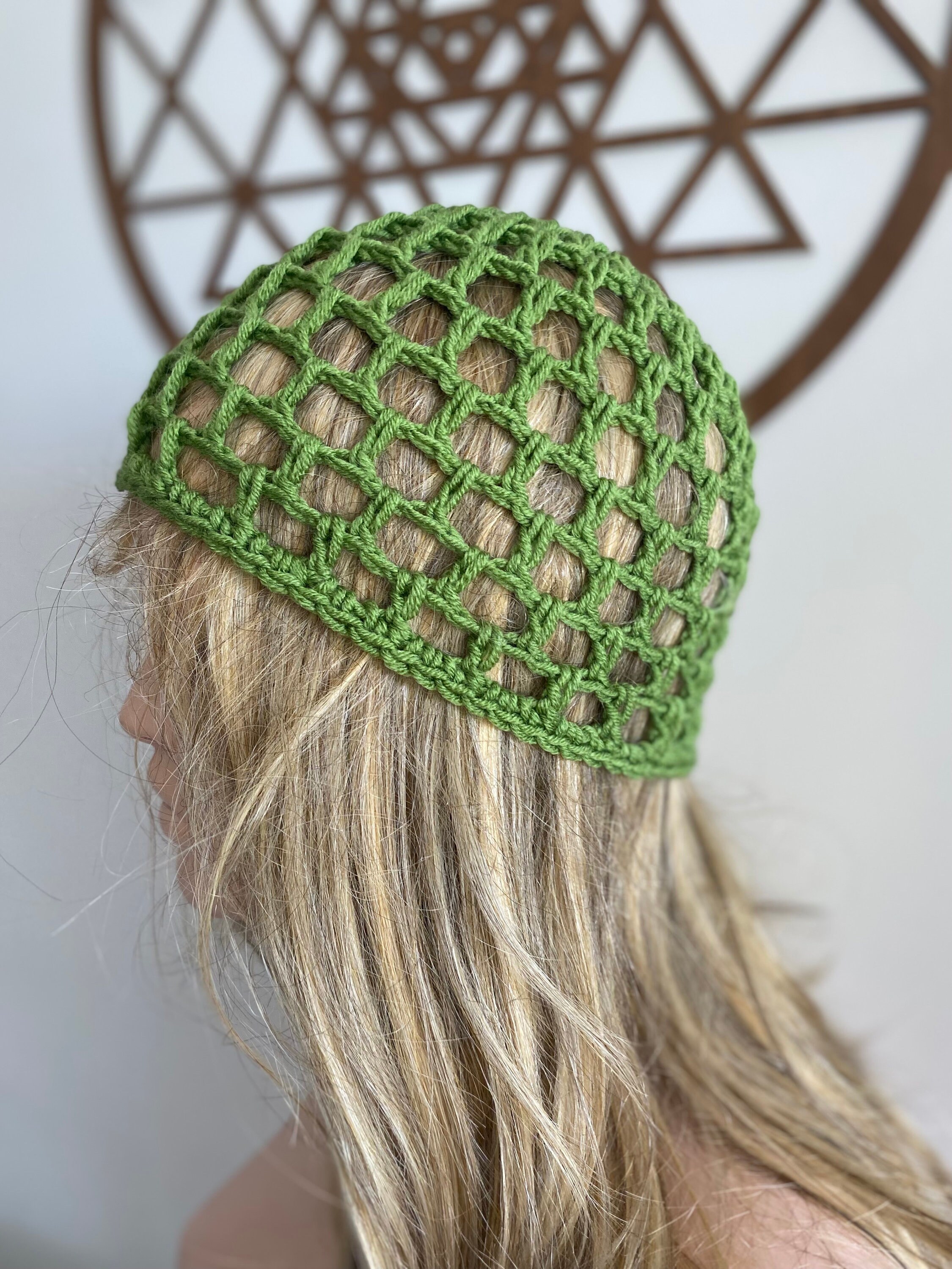 Netted Hat Crochet Black Mesh Hat: All Color Skull Cap, Netted Beanie, Handmade - Etsy