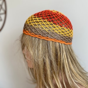 Crochet  Mesh Hat, All Color Skull Cap, Netted Mesh Beanie, Handmade hat, Mesh Beanie