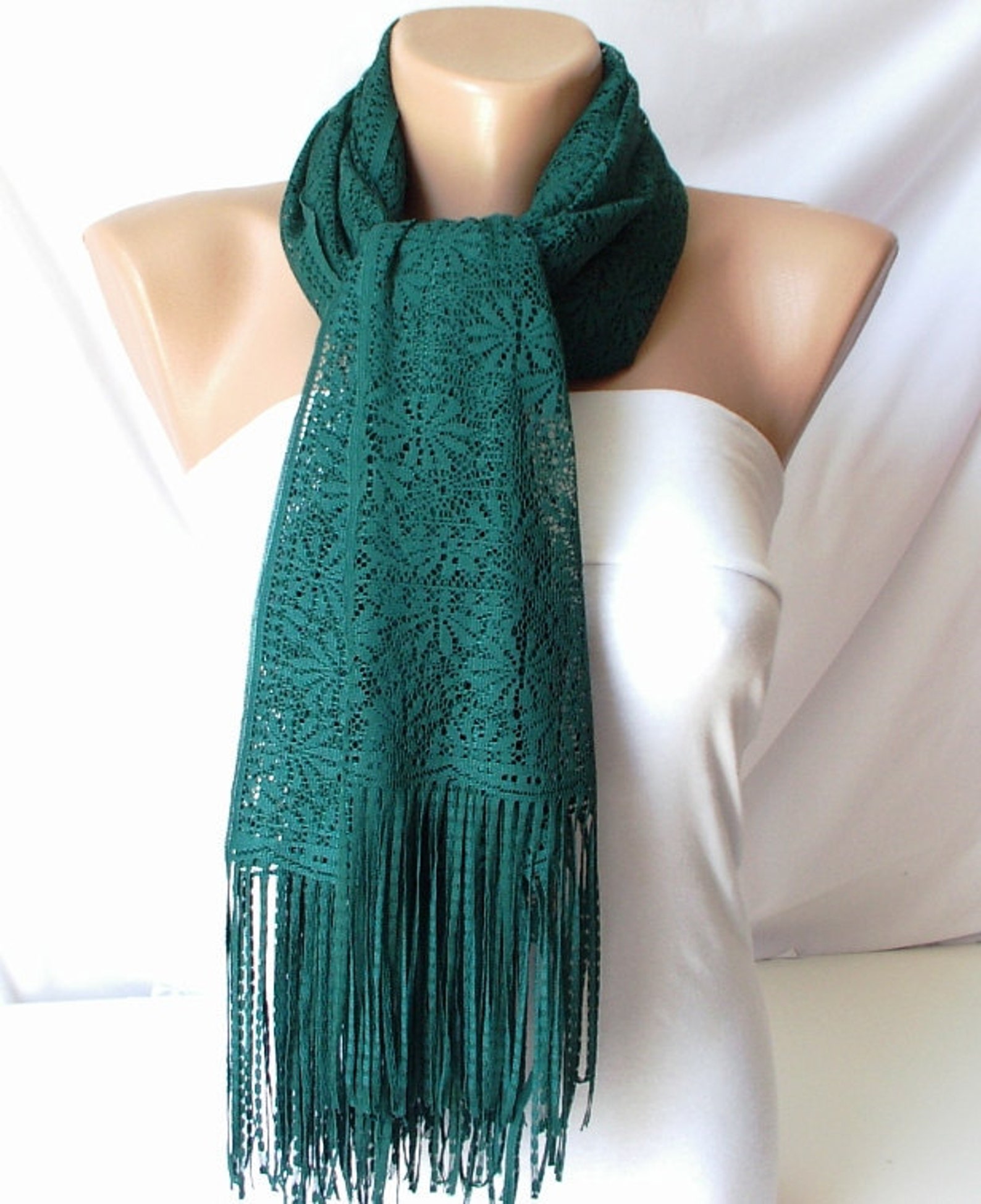 Emerald Green Tulle Shawl wrap scarf Christmas Gift Etsy