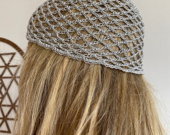 Crochet Mesh Hat, All Color Skull Cap, Netted Mesh Beanie, Handmade hat, Mesh Beanie