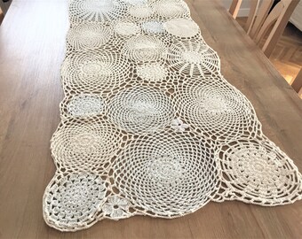 LIFE-Chemin de table, tapis de table au crochet, chemin de buffet en coton, chemin de table en coton au crochet