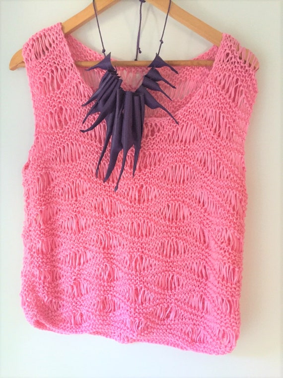 pink summer sweater