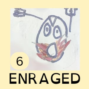 Scheda tascabile stampabile sulle emozioni negative - progettata per i bambini per la scuola/casa, aiuta i bambini a controllare la rabbia e la ribellione e a dare un nome alle emozioni negative