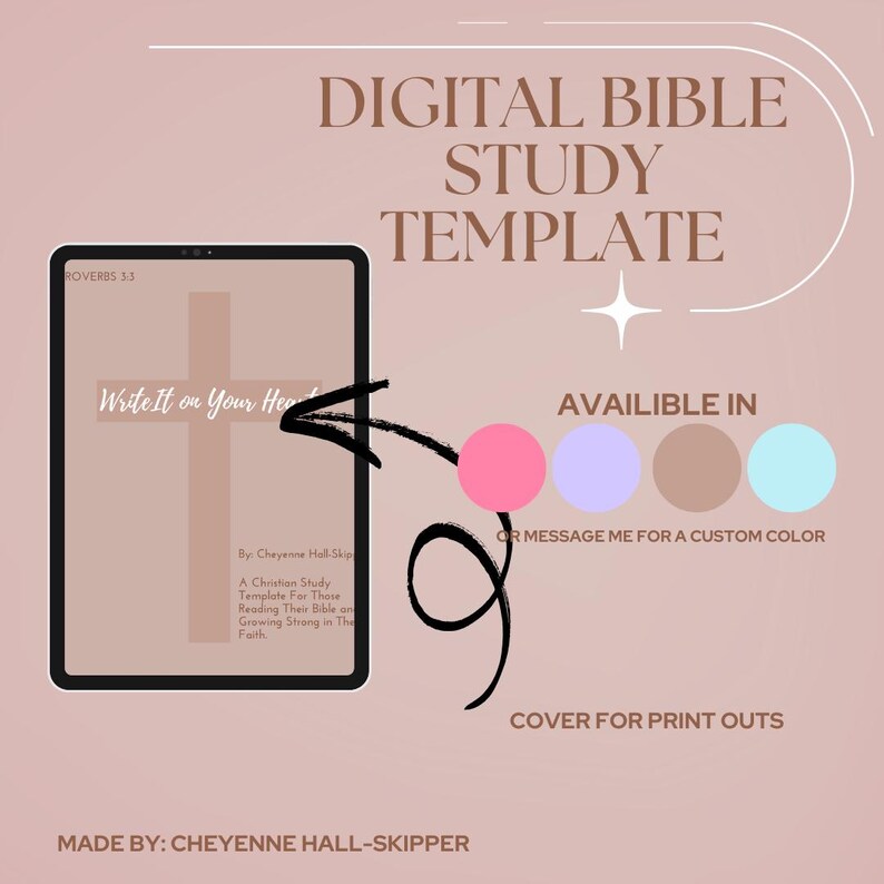 Digital Bible Study Templates - Etsy