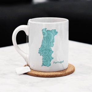 Portugal Custom Mug Portugal Gift for Family Love Portugal Portuguese Mug Portuguese Pride Custom Mug Gift Portugal Souvenir Azulejo Gift