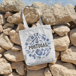 Portuguese Cultural Customized Tote Bag - Perfect Portuguese Beach Gift