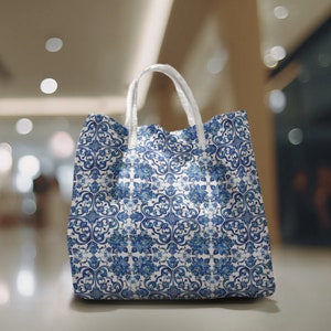 Portugal Custom Tote Bag Portugal Gift Portugal Beach Bag Portugal Souvenir Azulejo Gift for Family Portuguese Gifts