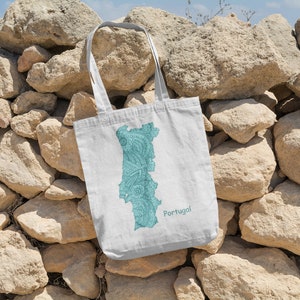 Portugal Custom Beach Bag Portugal Gift Portugal Tote Bag Portugal Souvenir Azulejo Gift for Family Portuguese Gifts Custom Pool Summer Bag