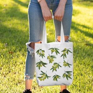 Portugal Olive Leave Tote Bag - Beautiful Portuguese Gift for Beach!!