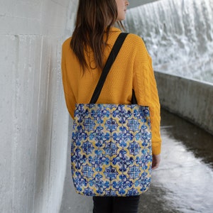 Portugal Custom Tote Bag Portugal Gift Portugal Beach Bag Portugal Souvenir Azulejo Gift for Family Portuguese Gifts