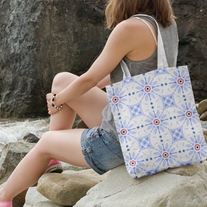 Portugal Custom Beach Bag Portugal Gift Portugal Tote Bag Portugal Souvenir Azulejo Gift for Family Portuguese Gifts Custom Pool Summer Bag