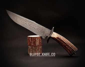 Handmade Chef Knife: AEB-L Stainless Steel, Spalted Elder Burl Handle