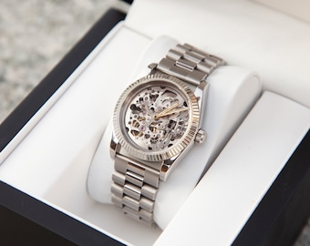 Skeleton Watch made in Italy woman silver jubilee PRE_ORDER