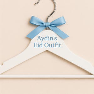 Personalised Baby Clothes Hanger: Custom Name Nursery Decor