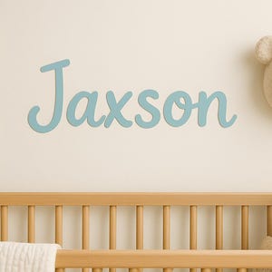 Personalised Vinyl Name Decal, Nursery Wall Sticker, Custom Baby Name Sign, Removable Wall Art for Kids Room Decor