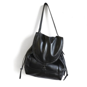 1904 pack™ maxwell | black lambskin | convertible 3 in 1 back pack