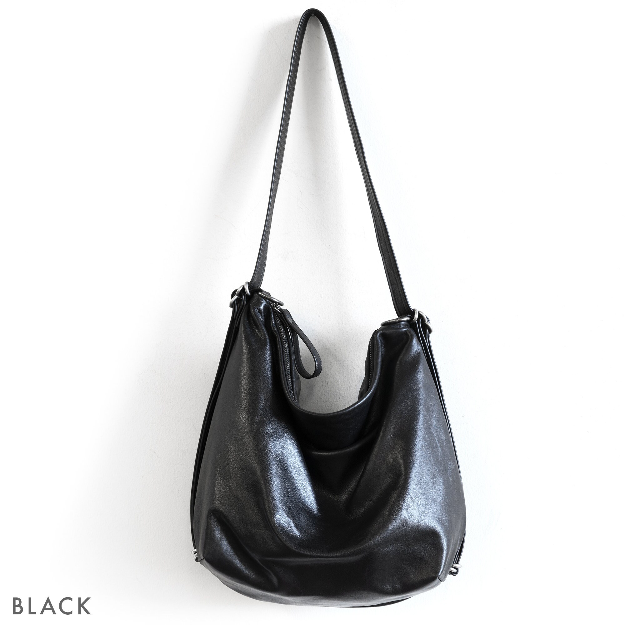 3-in-1 Hobo Pack Adjustable Backpack Shoulder Bag Leather | Etsy