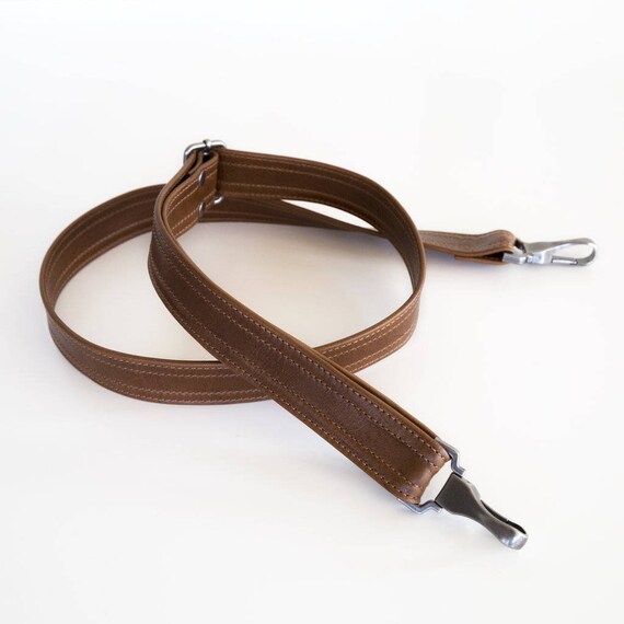 NEW adjustable crossbody clip on strap select leather color Etsy